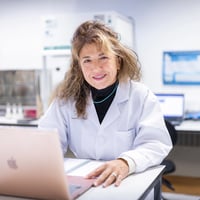 Anna Guy in the Science Lab at West Dean College