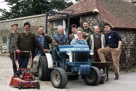 The volunteers at West Dean Gardens