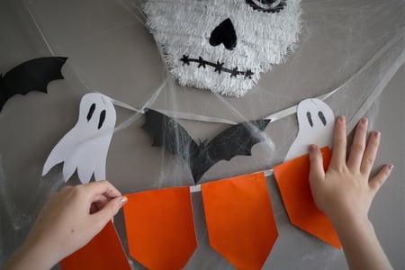Make Halloween bunting at West Dean Gardens