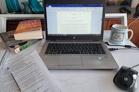 Adrienne's writing desk