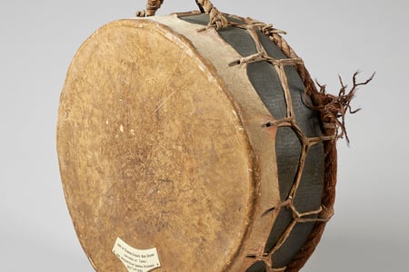 2. Osman Digna's War Drum. c.1880s. Side view.