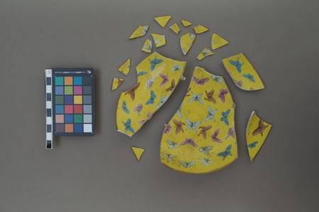 Figure 2. Sorting the shards separated my object from one being treated by my classmate 