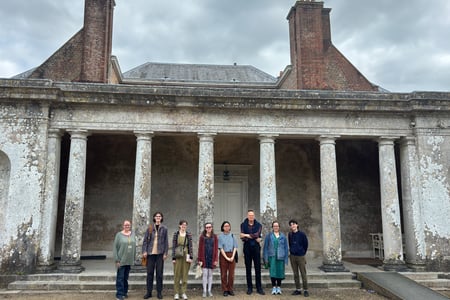Books Conservation students at Uppark House 