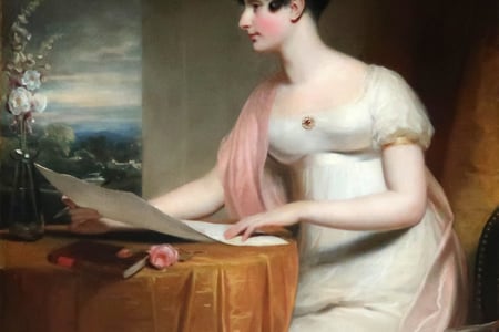 Caroline Peachey portrait at West Dean House