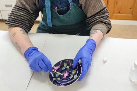 Salvador Dali and Edward James Tea Set Ceramics Conservation project at West Dean