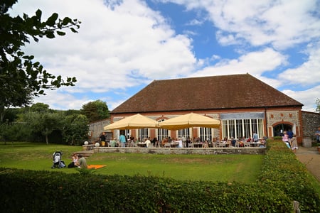 Lawns at West Dean Gardens, West Sussex