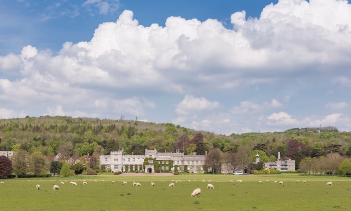 View of the West Dean College from front lawn
