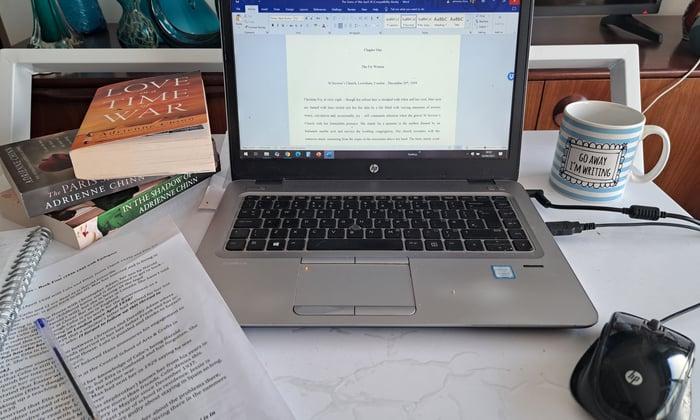 Adrienne's writing desk