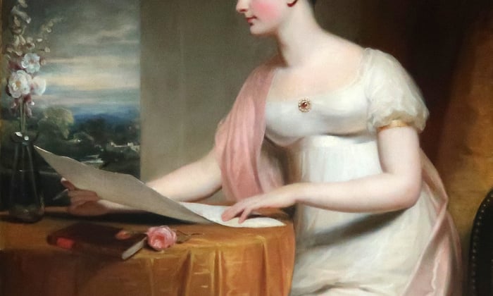 Caroline Peachey portrait at West Dean House