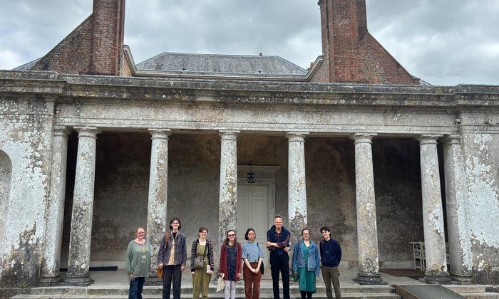 Books Conservation students at Uppark House 