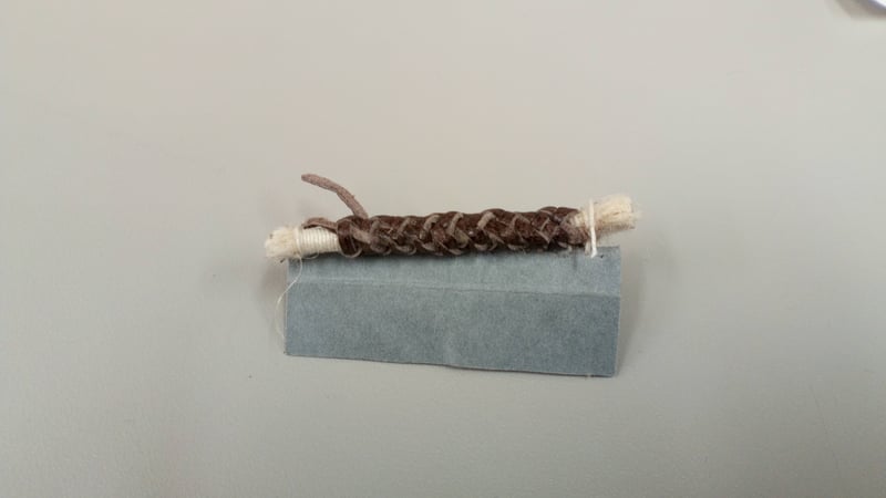 Figure 12: Endband model braided with two ends (top view)