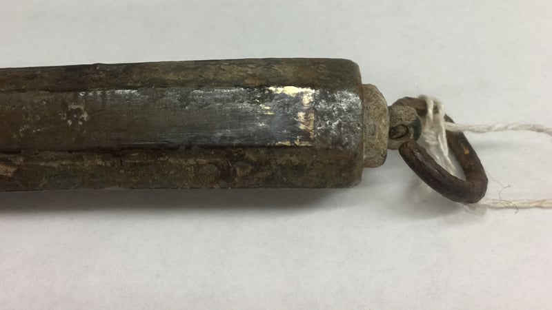 The underlying gold just beginning to peak through!