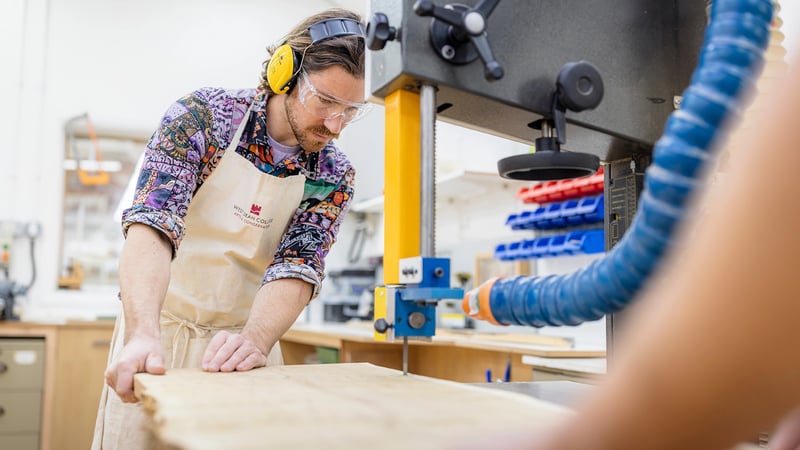 Specialist tutors with industry experience in furniture making 