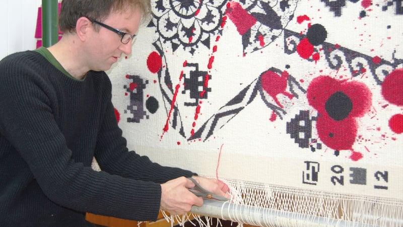 Philip Sanderson, Master Weaver, 'cutting-off' Transformer by Michael Brennand-Wood