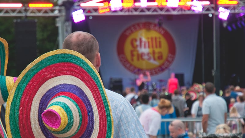 Audience in front of Chilli Fiesta stage