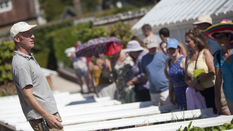 Shaun the Kitchen Gardener gives a talk to visitors