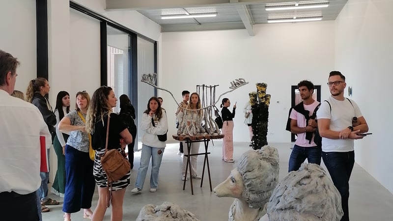 Students visiting Matt Black Barn in Summer 2023