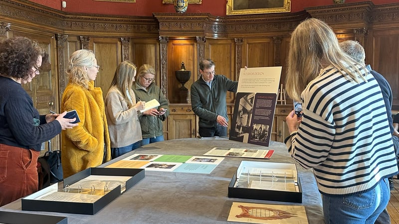 Interior Design students learning about the archive with Simon Coleman