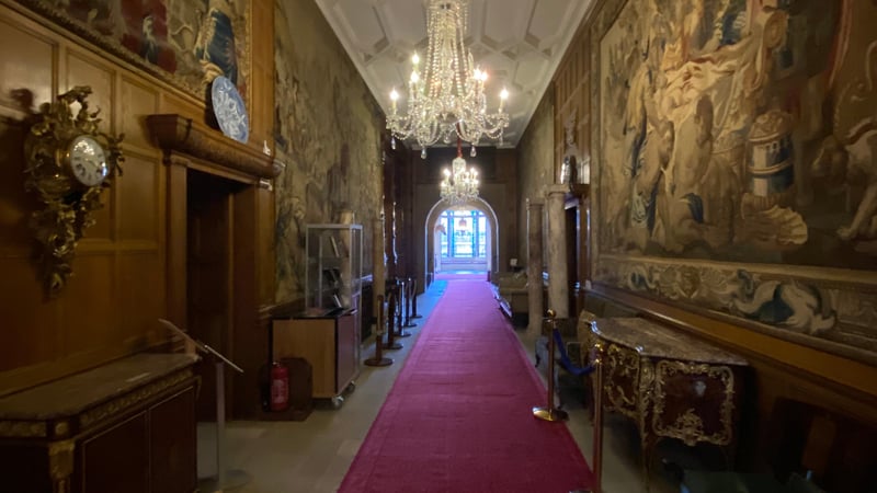 The Tapestry Corridor within the Historic House