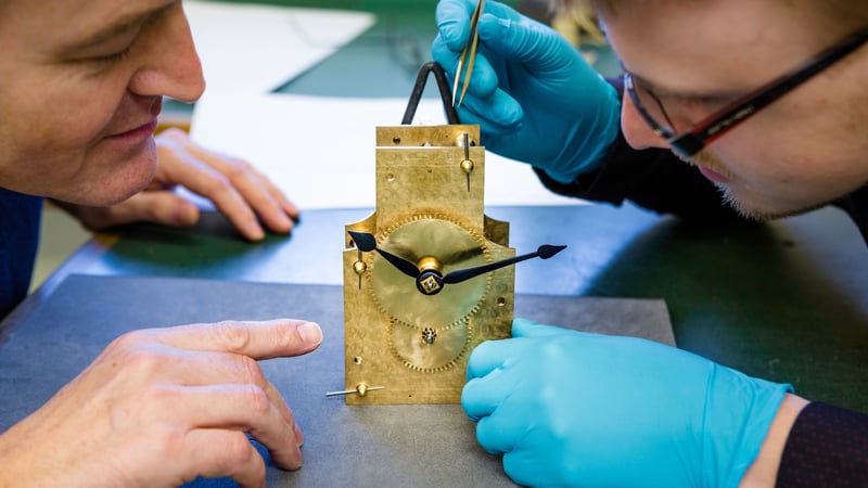 Malcolm Archer Horology Tutor with student at West Dean College of Arts and Conservation