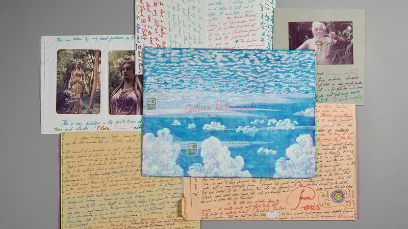 Personal letters by Edward James. Photo: Barney Hindle 