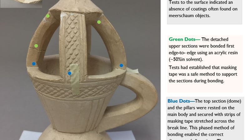 Figure 6: During the bonding process with the top section resting on the main body