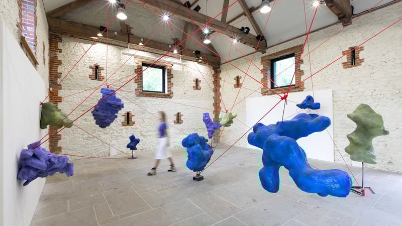 Large exhibition space at West Dean College of Arts and Conservation