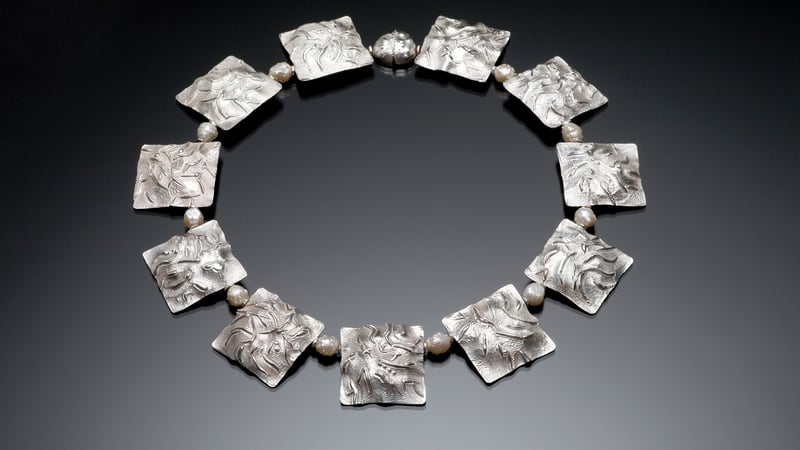 Silver Neclace by Nancy_Megan_Corwin titled Tender_Thorns