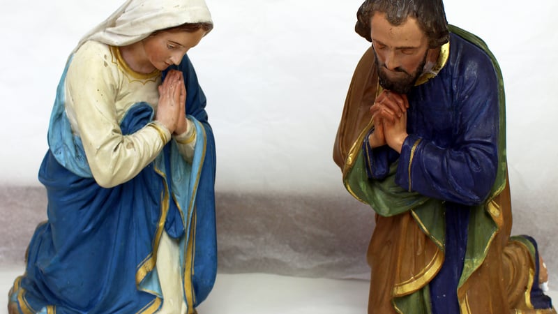 Joseph and Mary, conservation project by West Dean College of Arts and Conservation students