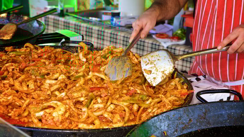 Food at the Chilli Fiesta, Photo Credit Barney Poole