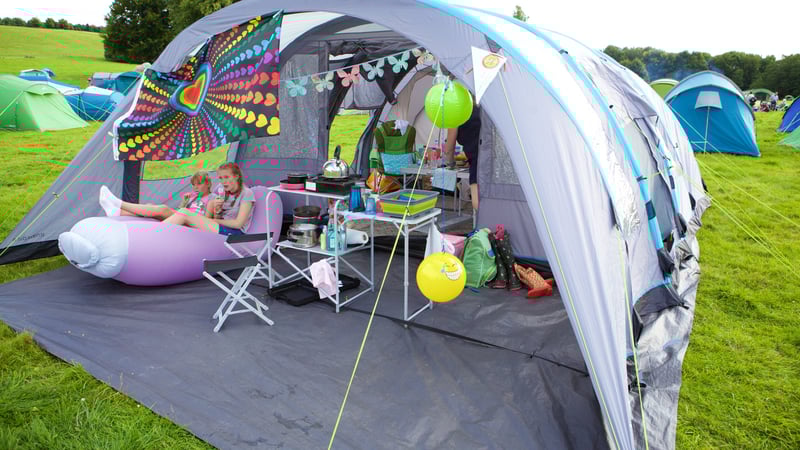 Camping at West Dean Chilli Fiesta. Credit Barney Poole Photography