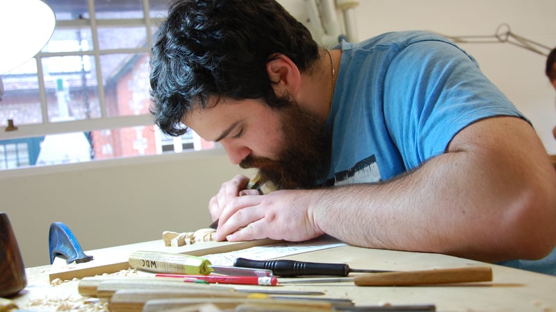 West Dean College Furniture Conservation student Caleb Sims