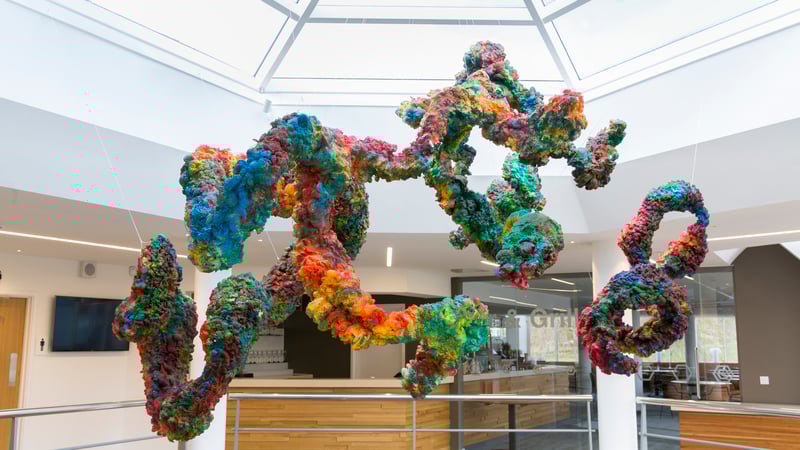 MFA student Lester Korzilius’ Ascension installation at Chichester Festival Theatre.