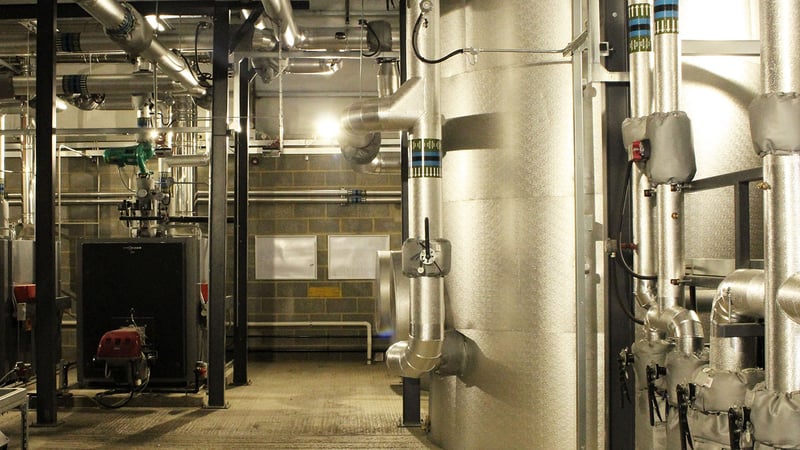 Inside the Bio Mass Centre at West Dean