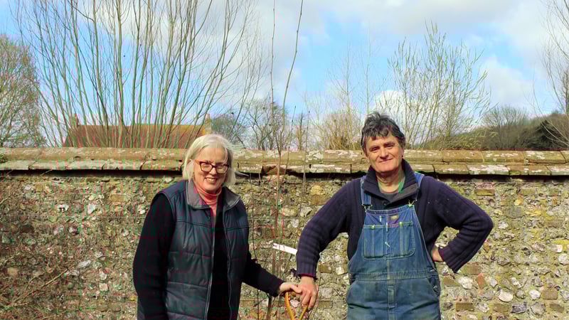Sarah Wain and Jim Buckland at West Dean Gardens