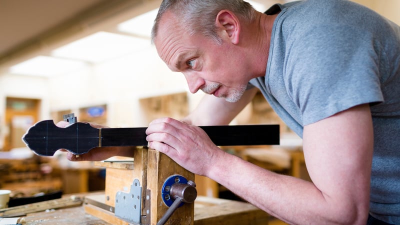Making Musical Instruments in the workshop at West Dean College 