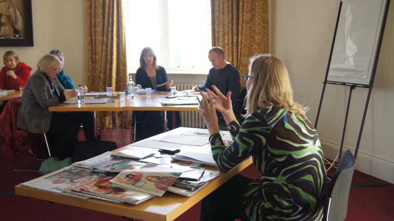 Joanna Moorhead teaching 