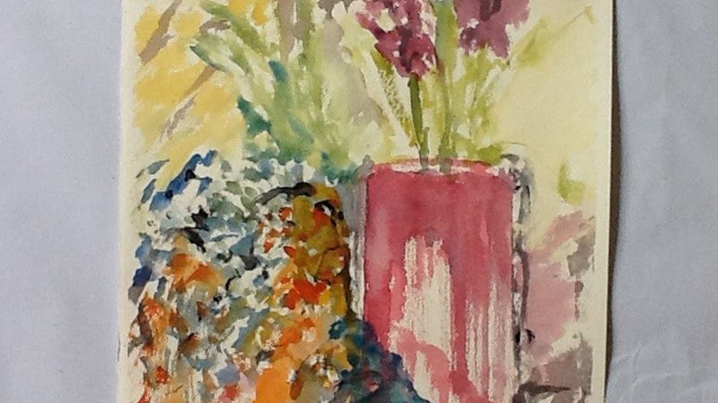 Flower Pot Artwork by Frances Lowe