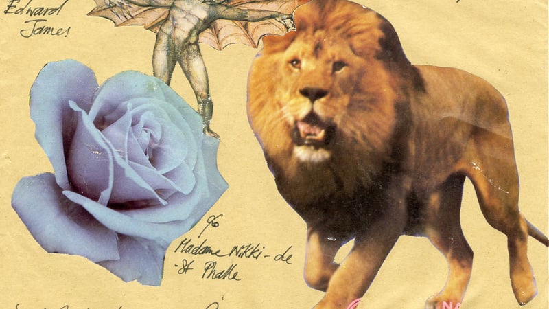 Ivan Hicks envelope to Edward James, 1983. © Ivan Hicks. Image courtesy of West Dean College, part of the Edward James Foundation. 