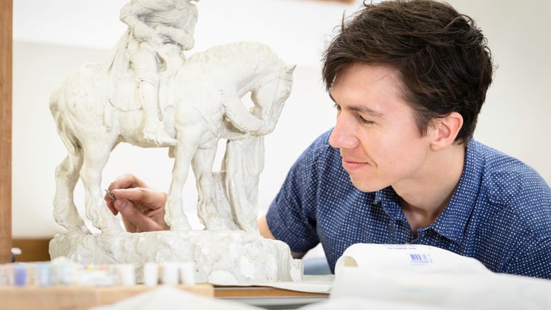 Conservation of ceramics student at West Dean College of Arts and Conservation