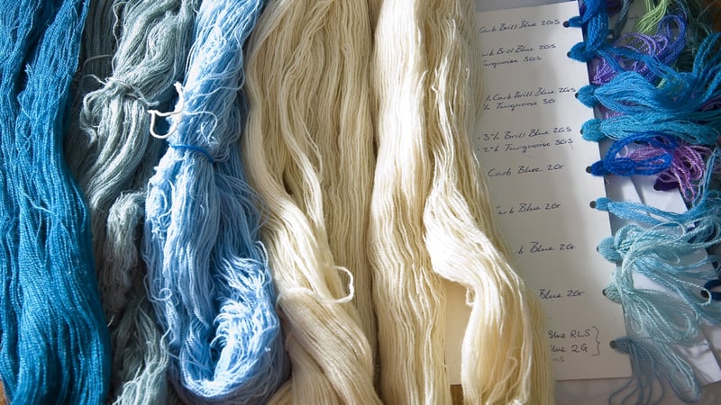 Recipe books at West Dean Tapestry Studio
