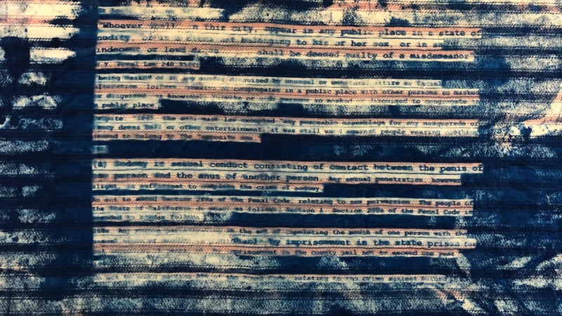 Detail of the Law Quilt