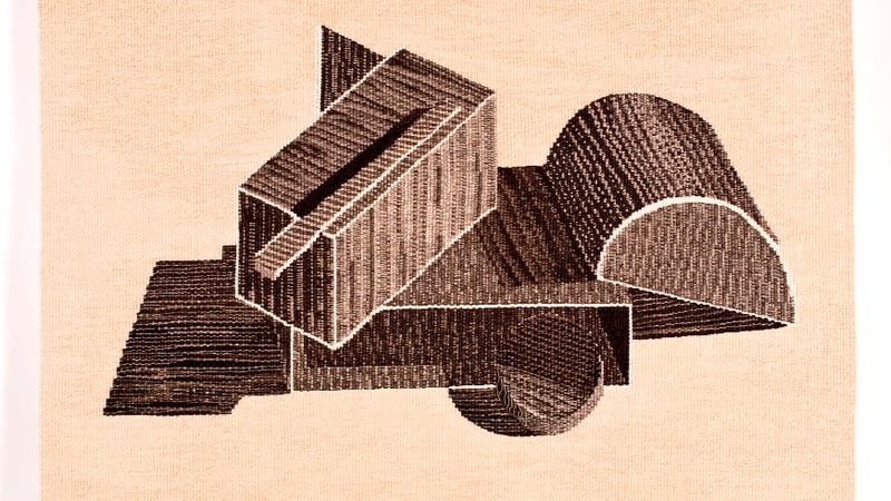 Play by Faye Toogood handwoven at West Dean Tapestry Studio