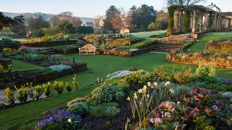 The Sunken Garden at West Dean Gardens West Sussex