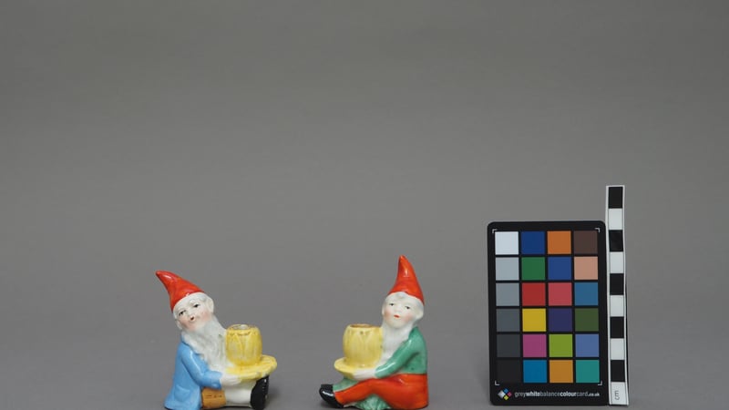 Figure 7, Images of the elf candle holders after treatment