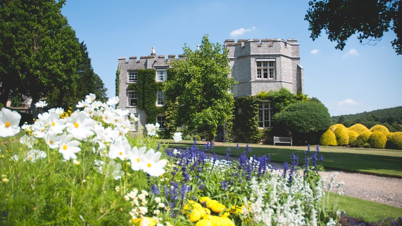 West Dean College of Arts and Conservation, exterior in Summer