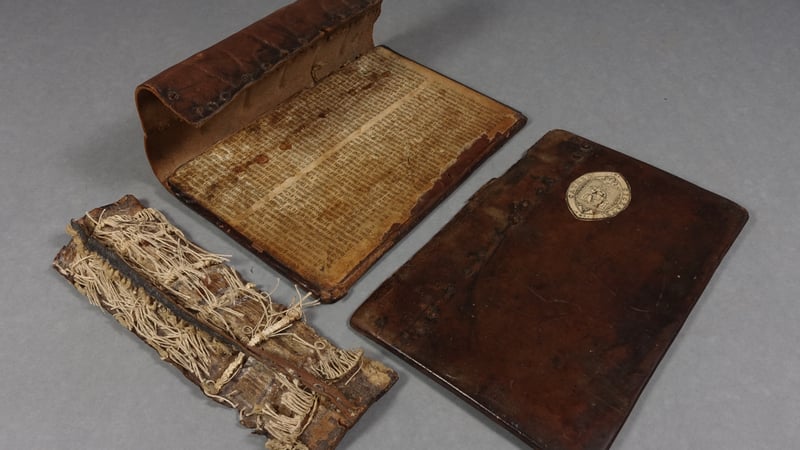 Figure 1: 16th C wooden board binding