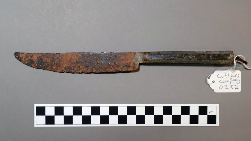 The knife before treatment