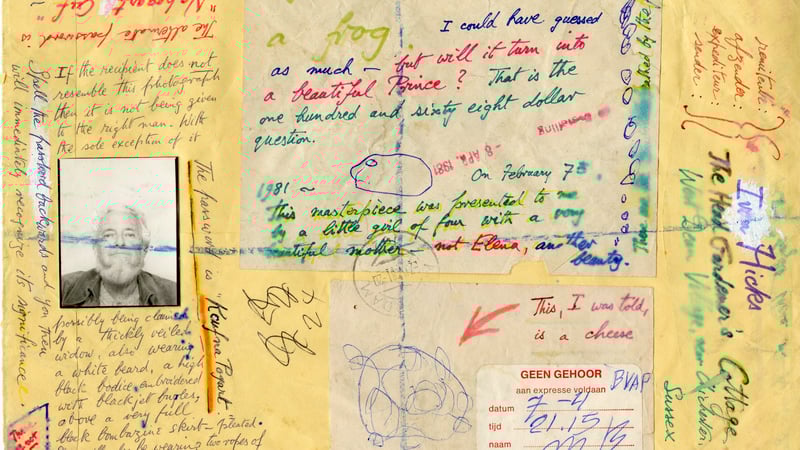 Ivan Hicks envelope to Edward James, 1981 © Ivan Hicks. Image courtesy of West Dean College, part of the Edward James Foundation. 