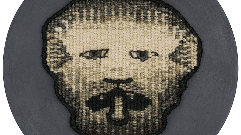 Title: Lion Head	 Weaver: Philip Sanderson, Material: wool, cotton warp, Price: £450 + VAT